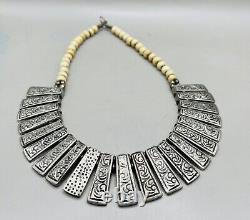 Wonderful unique Antique vintage, Stunning Silver Unique old necklace