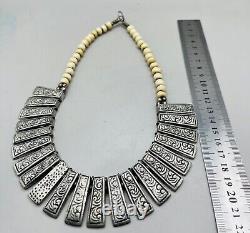 Wonderful unique Antique vintage, Stunning Silver Unique old necklace