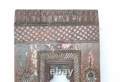 Wooden Wall Frame Old Vintage Antique Rare Carved Decorative Collectible PF-37